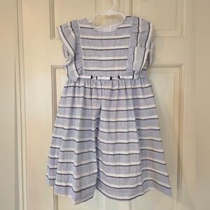 Florence Eisman Striped Blue and White Kids Dress